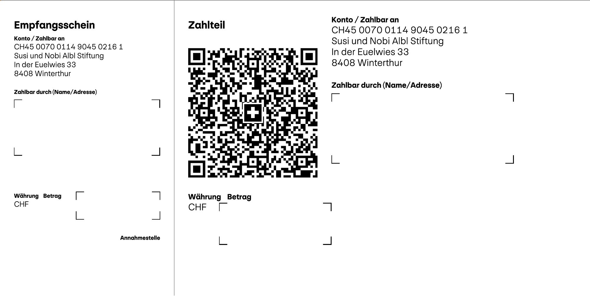 QR-Rechnung QR-Rechnung